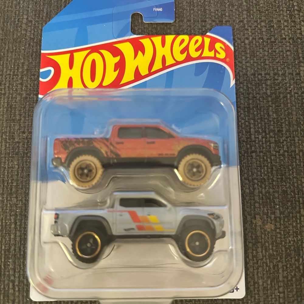 Mattel Hot Wheels Red and Gray Off-Road Vehicles